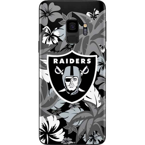 NFL Las Vegas Raiders Tropical Print Galaxy S9 Skin